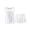 Alas Matching Silk Co-ord Set 'diana' In Milk White In White