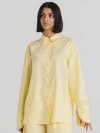 Alas Oversized Poplin Shirt In Yellow