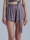 Alas Persephone Silk Shorts In Purple