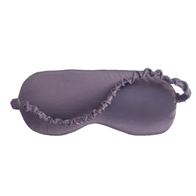 Alas Pink / Purple Mulberry Silk Eyemask In Noble Purple