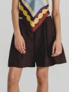 Alas Poplin Shorts In Brown