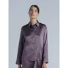 Alas Silk Long Sleeve Shirt In Gray