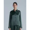 Alas Silk Long Sleeve Shirt In Green