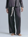 Alas Silk Pajama Pants In Gray