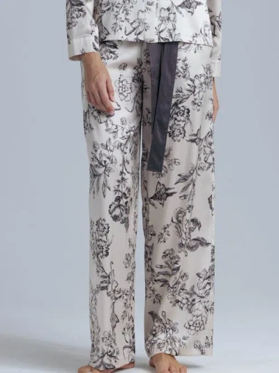 Alas Silk Pajama Pants In White
