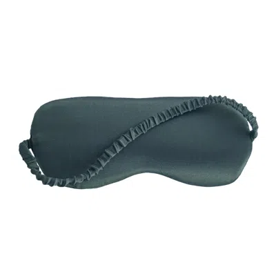 Alas Silk Sleep Mask In Rich Green In Blue