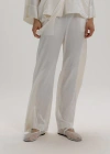 Alas Silk Wide Leg Pants In White