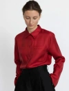 Alas Silk-wool Blend Fitted Shirt In Red