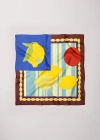 Alas Small Bandana Silk Scarf In Brown