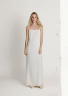 Alas Spaghetti Strap Bridal Dress In White
