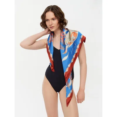 Alas The Reef Silk Bandana In Multi
