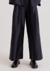 Alas Wide Pleated Pants In Blue