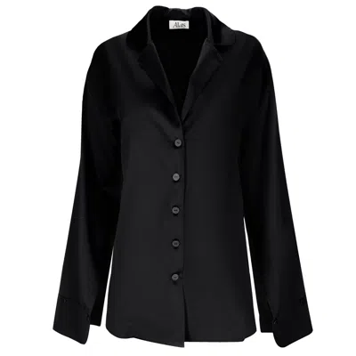 Alas Women's Black The Signature Silk Shirt