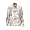 Alas Silk Long Sleeve Shirt In Purple