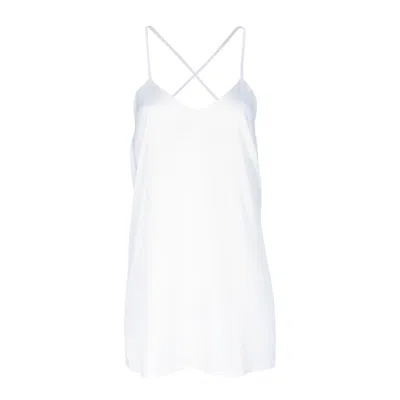 Alas Women's Silk Backless Dress 'patricia' In Milk White
