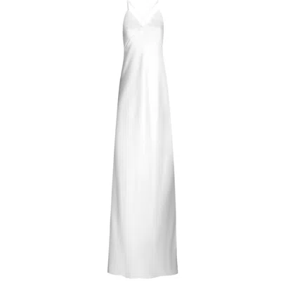 Alas Women's White Silk Wedding Dress