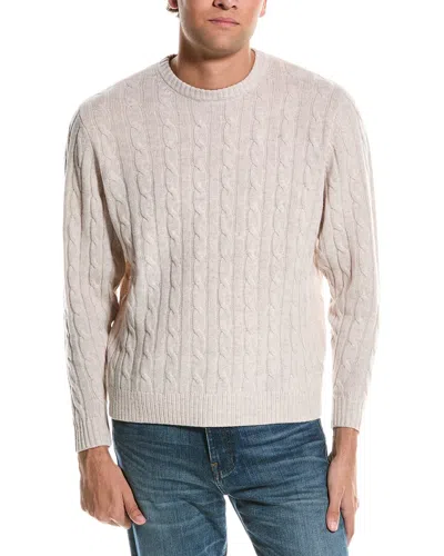 Alashan Cable Wool Pullover In Beige