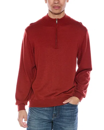 Alashan Cashmere-blend 1/4-zip Mock Neck Sweater In Red