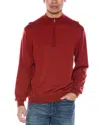 Alashan Cashmere-blend 1/4-zip Mock Neck Sweater In Red