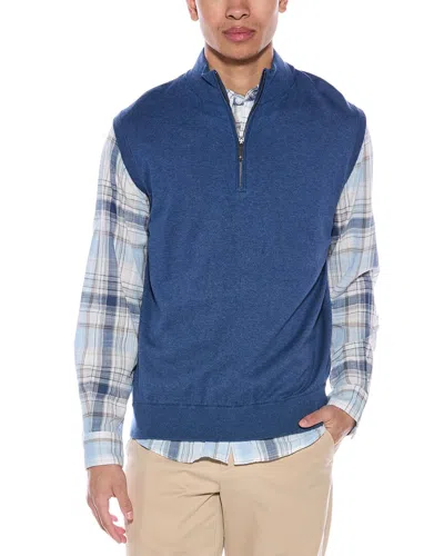 ALASHAN ALASHAN CASHMERE-BLEND 1/4-ZIP MOCK SWEATER VEST