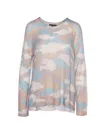 ALASHAN CASHMERE CASHMERE DREAMWEAVER CAMO PULLOVER IN HEAVENLY COMBO