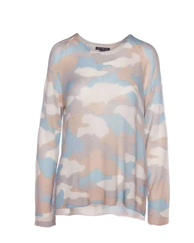 Alashan Cashmere Cashmere Dreamweaver Camo Pullover In Heavenly Combo In Beige