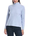 Alashan Cashmere Cecila Chunky Rib Wool Sweater In Blue