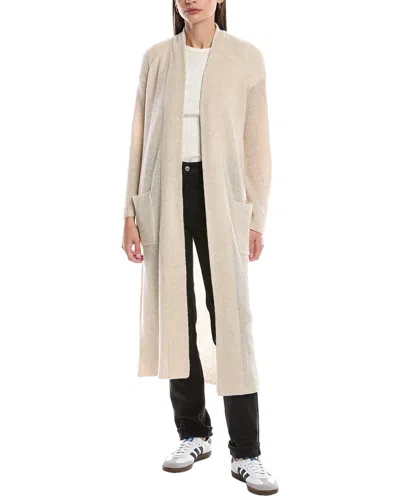 Alashan Cashmere Celine Shaker Wool Duster Cardigan In Neutral