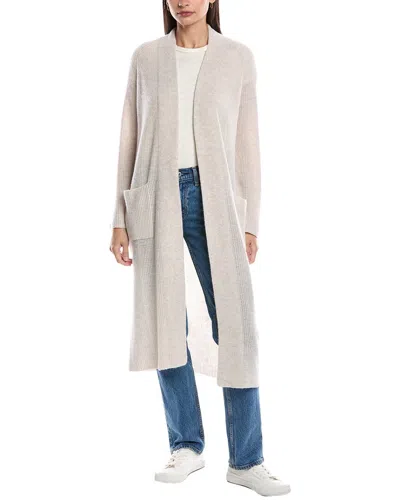 Alashan Cashmere Celine Shaker Wool Duster Cardigan In Neutral