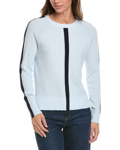 Alashan Cashmere Center Stripe Cashmere-blend Sweater In Blue
