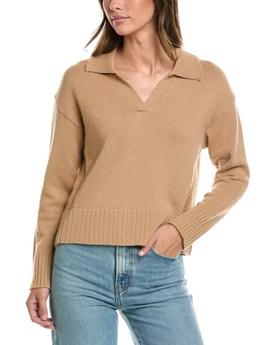 Alashan Cashmere Cora Wool Polo Sweater In Brown