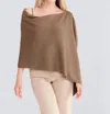 Alashan Cashmere Cotton Cashmere Poncho In Chocolate In Brown