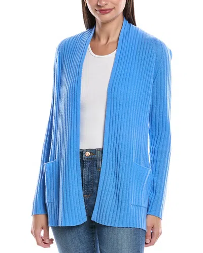 Alashan Cashmere Cozy Rib Raglan Cashmere Duster In Blue
