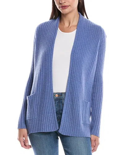 Alashan Cashmere Cozy Rib Raglan Cashmere Duster In Blue