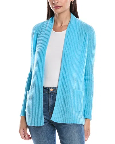 Alashan Cashmere Cozy Rib Raglan Cashmere Duster In Blue