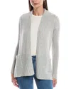 Alashan Cashmere Cozy Rib Raglan Cashmere Duster In Gray