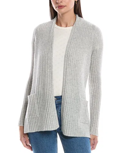 Alashan Cashmere Cozy Rib Raglan Cashmere Duster In Gray
