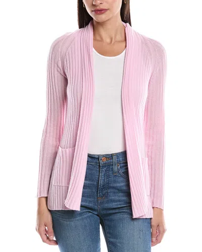Alashan Cashmere Cozy Rib Raglan Cashmere Duster In Pink