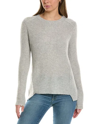 Alashan Cashmere Cuddled Up Thermal Cashmere Sweater In Grey