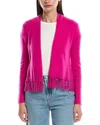 Alashan Cashmere Eleanor Fringe Cashmere Cardigan In Pink