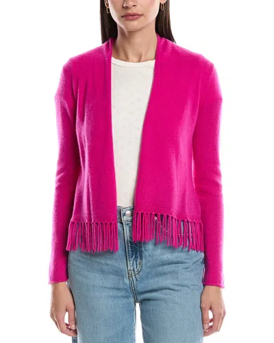 Alashan Cashmere Eleanor Fringe Cashmere Cardigan In Pink