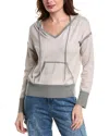 Alashan Cashmere Josie Cashmere-blend Hoodie In Gray