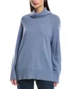 Alashan Cashmere Live In Turtleneck Cashmere Sweater In Blue