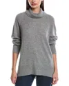 Alashan Cashmere Live In Turtleneck Cashmere Sweater In Gray
