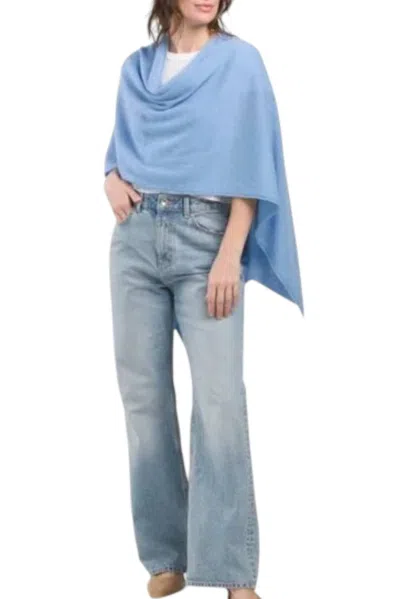 Alashan Cashmere Lydia Lurex Topper In Chapel Hill Blue