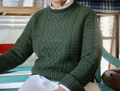 Alashan Cashmere Maeve Mixed Cable Crew Sweater In Aspen