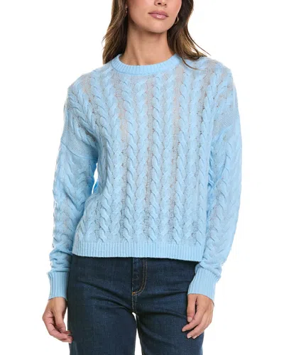 Alashan Cashmere Marni Cable Cashmere Sweater In Blue