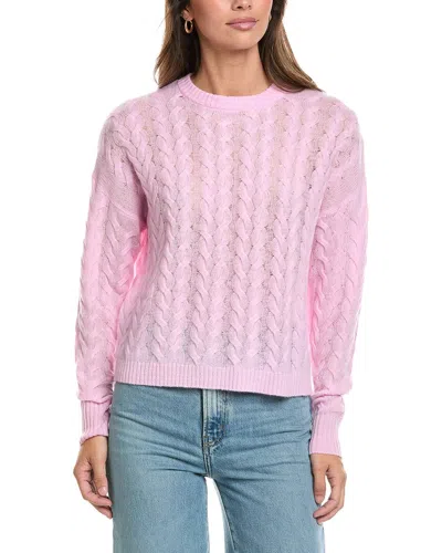 Alashan Cashmere Marni Cable Cashmere Sweater In Pink