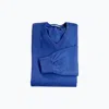 Alashan Cashmere Men's Cotton Cashmere V-neck Sweater In Midnight Blue In Blue