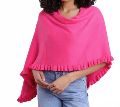 Alashan Cashmere Mini Ruffle Edge Topper In Pink In Neutral